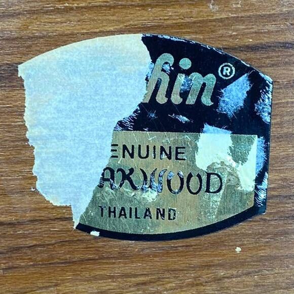 Vintage Dolphin Charcuterie Board Teak Wood Made In Thailand - Picture 3 of 9